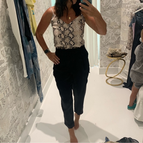 L'AGENCE Jane Silk Camisole Tank Top | Python Animal Print  |Women’s Size XS - Picture 5 of 8